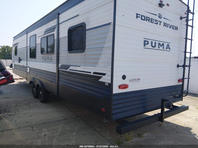 45708884 :رقم المزاد ، 5ZT2PUZB4S4022531 vin ، 2025 Forest River Palomino Puma 337bh Travel Trailer مزاد بيع