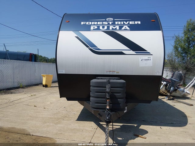 45708884 :رقم المزاد ، 5ZT2PUZB4S4022531 vin ، 2025 Forest River Palomino Puma 337bh Travel Trailer مزاد بيع