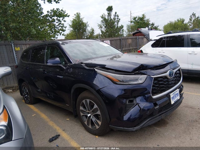 Продаж на аукціоні авто 2021 Toyota Highlander Hybrid Xle, vin: 5TDGBRCH9MS067052, номер лоту: 45708913