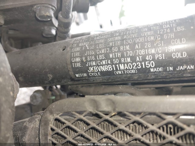 Kawasaki Vn1700 B 2021 JKBVNRB11MA023150 Image 10