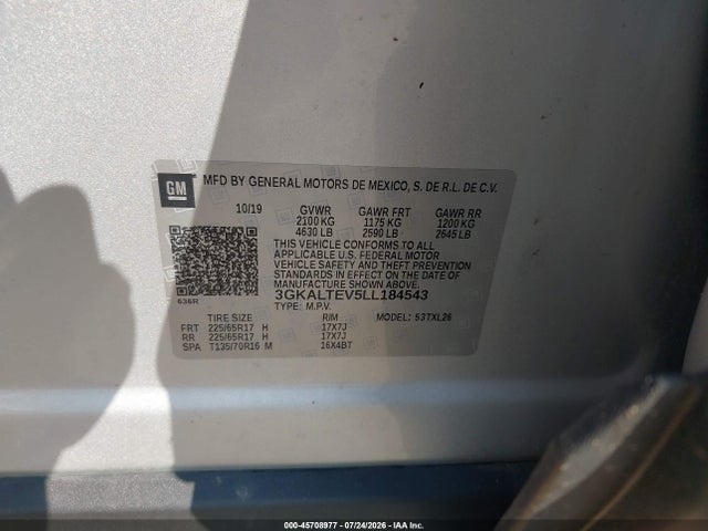 Продаж на аукціоні авто 2020 Gmc Terrain Awd Sle, vin: 3GKALTEV5LL184543, номер лоту: 45708977