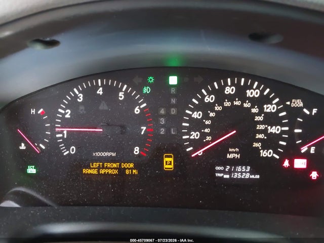 45709067 :رقم المزاد ، JTHBN30F930122522 vin ، 2003 Lexus Ls 430 مزاد بيع