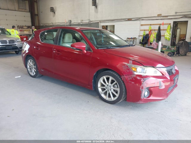 45709086 :رقم المزاد ، JTHKD5BH9C2108573 vin ، 2012 Lexus Ct 200h Premium مزاد بيع