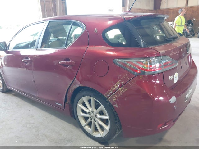 45709086 :رقم المزاد ، JTHKD5BH9C2108573 vin ، 2012 Lexus Ct 200h Premium مزاد بيع