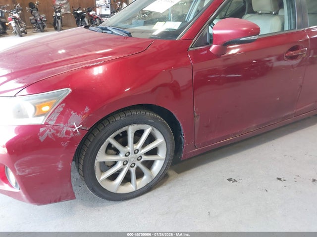 45709086 :رقم المزاد ، JTHKD5BH9C2108573 vin ، 2012 Lexus Ct 200h Premium مزاد بيع