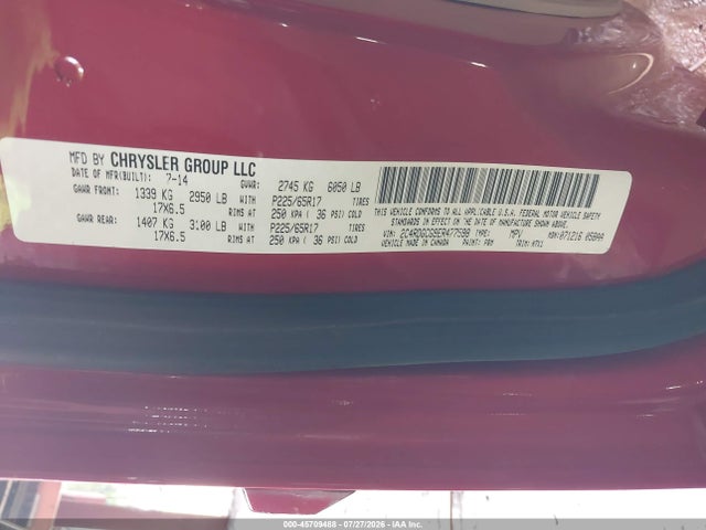Продаж на аукціоні авто 2014 Dodge Grand Caravan Sxt, vin: 2C4RDGCG9ER477598, номер лоту: 45709488