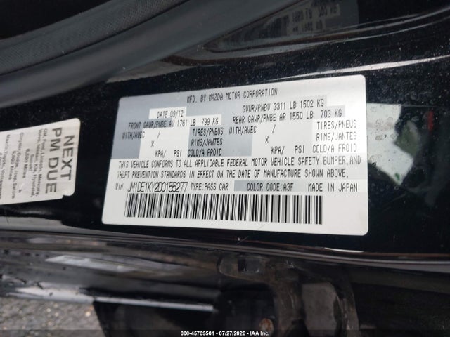 Продаж на аукціоні авто 2013 Mazda Mazda2 Sport, vin: JM1DE1KY2D0155277, номер лоту: 45709501