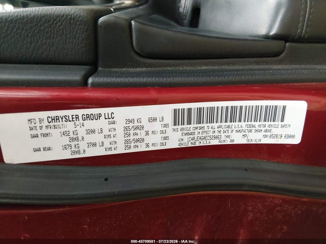 1C4RJEAG0EC529063 Jeep Grand Cherokee Altitude