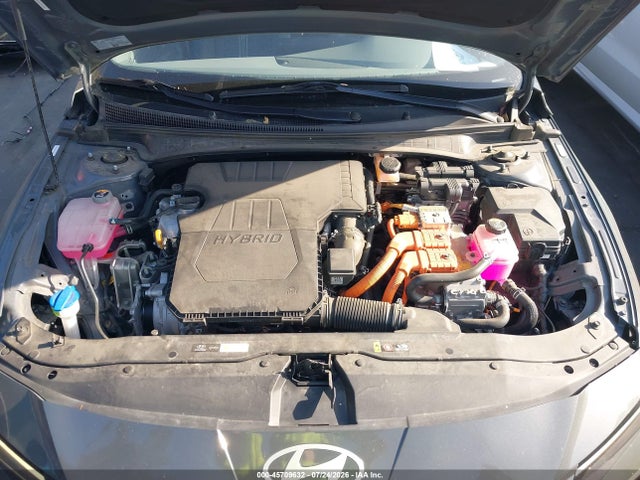 KMHLM4DJ2SU135435 Hyundai Elantra Hybrid Blue