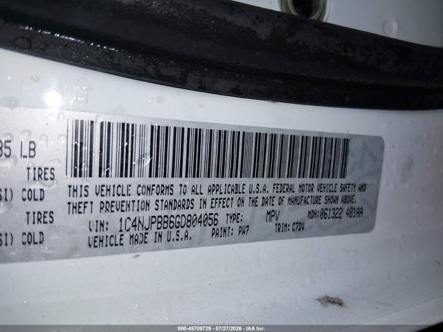 1C4NJPBB6GD804056 Jeep Patriot Sport
