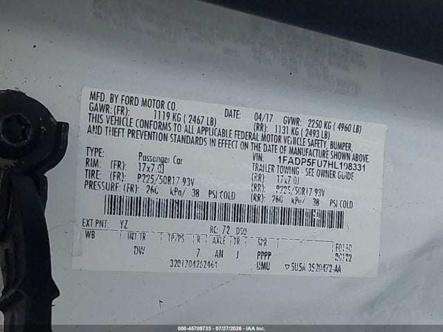 Ford C-max Energi Titanium 2017 1FADP5FU7HL108331 Image 9
