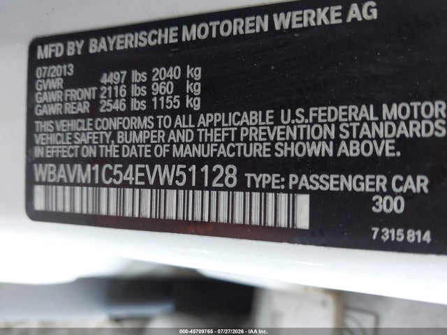 BMW X1 Sdrive28i 2014 WBAVM1C54EVW51128 Image 9