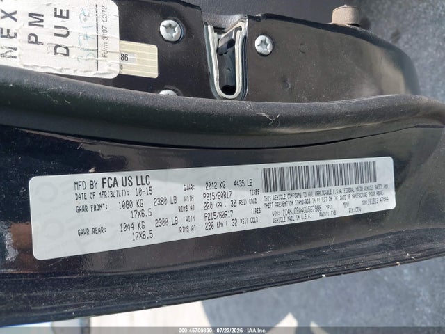 Jeep Compass Sport 2016 1C4NJCBA4GD567986 Image 9
