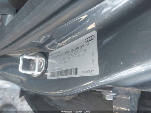 Продажа на аукционе авто 2016 Audi A3 1.8t Premium, vin: WAUA7GFF6G1057907, номер лота: 45709898