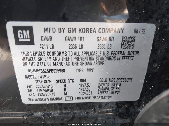 Продажа на аукционе авто 2023 Buick Encore Gx Preferred Fwd, vin: KL4MMBS25PB025968, номер лота: 45710251
