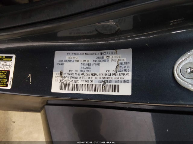 2015 Mazda Mazda3 I Sport მანქანა იყიდება აუქციონზე, vin: 3MZBM1U7XFM179810, აუქციონის ნომერი: 45710355