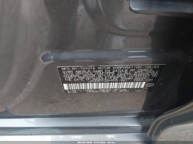 45710448 :رقم المزاد ، JTHC81F26P5051941 vin ، 2023 Lexus Is 300 مزاد بيع