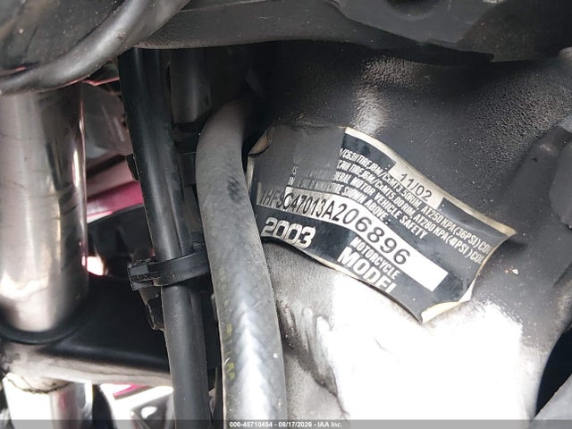 Aukcja sprzedaży 2003 Honda Gl1800, vin: 1HFSC47013A206896, numer aukcji: 45710454
