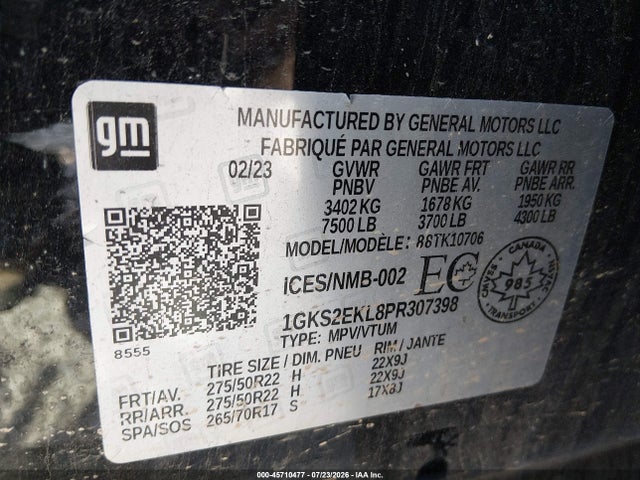1GKS2EKL8PR307398 GMC Yukon Denali Ultimate