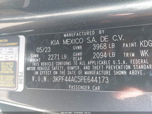 KIA FORTE GT 2023 3KPF44AC5PE644173 Image 9