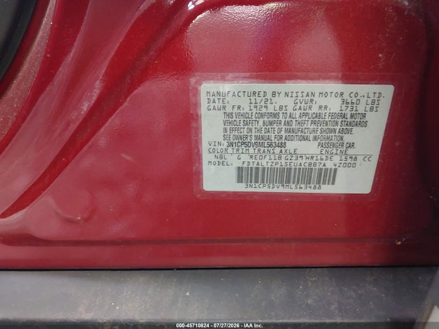 Nissan Kicks Sr Xtronic Cvt 2021 3N1CP5DV9ML563488 Image 9