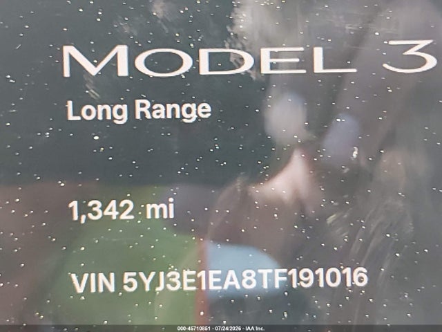 Aukcja sprzedaży 2026 Tesla Model 3 Premium Rear-wheel Drive/rear-wheel Drive, vin: 5YJ3E1EA8TF191016, numer aukcji: 45710851