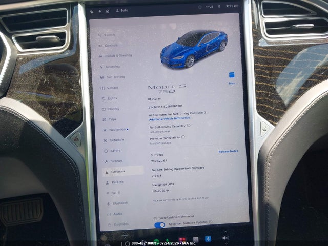 Продаж на аукціоні авто 2017 Tesla Model S 100d/60d/75d/90d/p100d, vin: 5YJSA1E25HF185701, номер лоту: 45710863