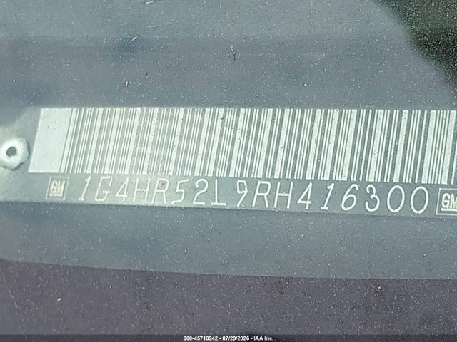 1994 Buick Lesabre Limited მანქანა იყიდება აუქციონზე, vin: 1G4HR52L9RH416300, აუქციონის ნომერი: 45710942