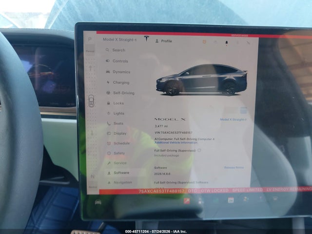 Tesla Model X All-wheel Drive 2026 7SAXCAE53TF488157 Image 7
