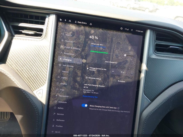 45711223 :رقم المزاد ، 5YJSA1E21JF292976 vin ، 2018 Tesla Model S 100d/75d/p100d مزاد بيع