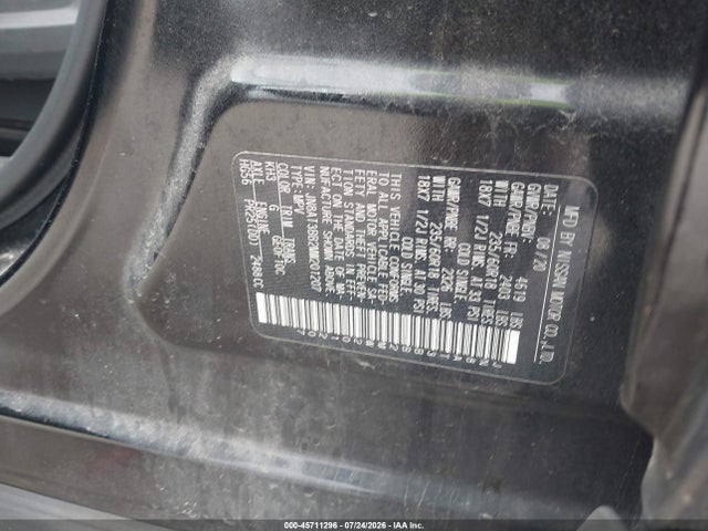 Продажа на аукционе авто 2021 Nissan Rogue Sv Intelligent Awd, vin: JN8AT3BB2MW201207, номер лота: 45711296