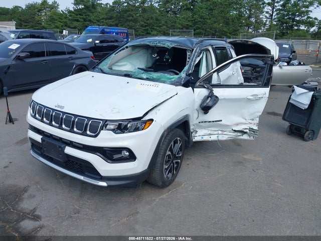 45711522 :رقم المزاد ، 3C4NJDCB2NT147616 vin ، 2022 Jeep Compass Limited 4x4 مزاد بيع