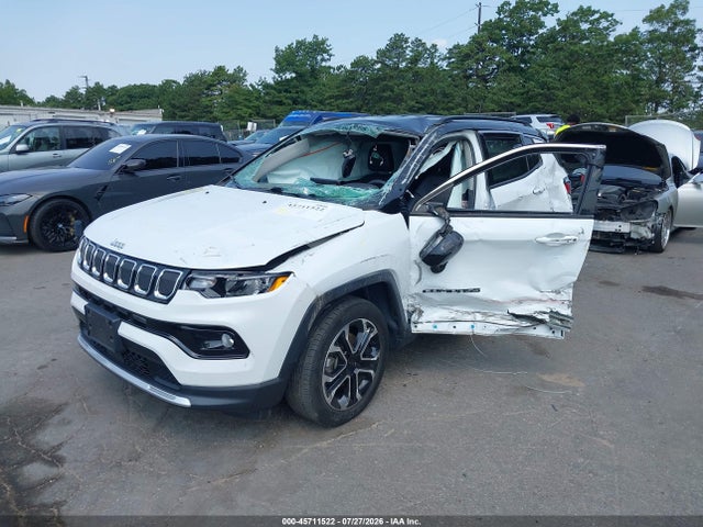 45711522 :رقم المزاد ، 3C4NJDCB2NT147616 vin ، 2022 Jeep Compass Limited 4x4 مزاد بيع