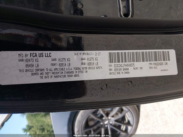 Aukcja sprzedaży 2017 Dodge Charger Daytona 392 Rwd, vin: 2C3CDXGJ7HH543575, numer aukcji: 45711544