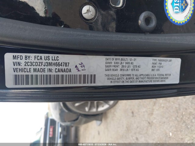 Dodge Challenger R/t Scat Pack 2021 2C3CDZFJ3MH664787 Image 9