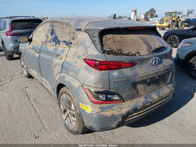 2022 Hyundai Kona Electric Sel მანქანა იყიდება აუქციონზე, vin: KM8K33AG0NU138226, აუქციონის ნომერი: 45711632