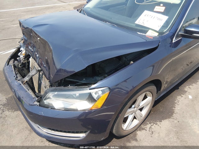 45711700 :رقم المزاد ، 1VWBP7A39DC151037 vin ، 2013 Volkswagen Passat 2.5l Se مزاد بيع
