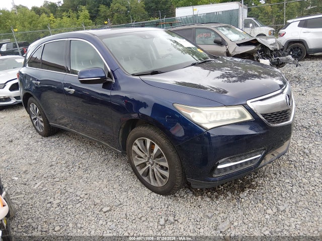 2016 Acura Mdx Technology   Acurawatch Plus Packages/technology Package მანქანა იყიდება აუქციონზე, vin: 5FRYD4H44GB044129, აუქციონის ნომერი: 45711809