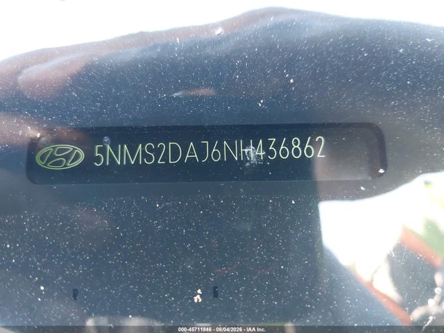 2022 Hyundai Santa Fe Sel მანქანა იყიდება აუქციონზე, vin: 5NMS2DAJ6NH436862, აუქციონის ნომერი: 45711846
