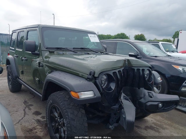45711962 :رقم المزاد ، 1C4HJXDG8MW608898 vin ، 2021 Jeep Wrangler Unlimited Willys 4x4 مزاد بيع