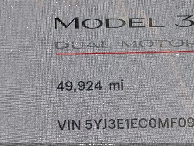 Tesla Model 3 Performance Dual Motor All-wheel Drive 2021 5YJ3E1EC0MF093696 Image 16