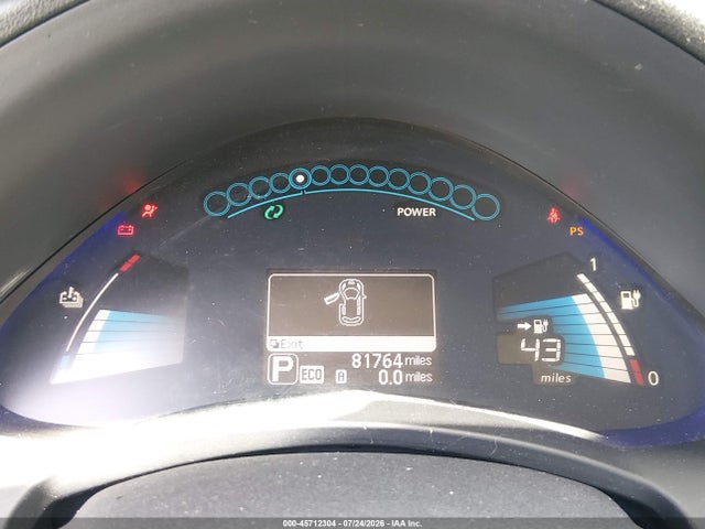 45712304 :رقم المزاد ، 1N4AZ0CP9FC323690 vin ، 2015 Nissan Leaf Sv مزاد بيع