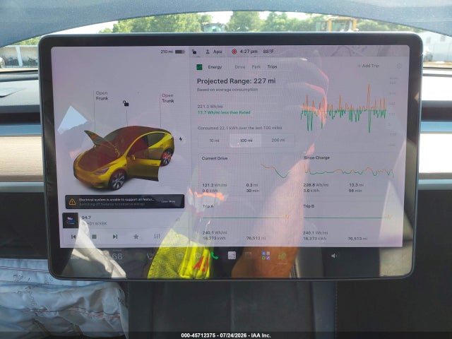 Aukcja sprzedaży 2021 Tesla Model Y Long Range Dual Motor All-wheel Drive, vin: 5YJYGAEE4MF122134, numer aukcji: 45712375