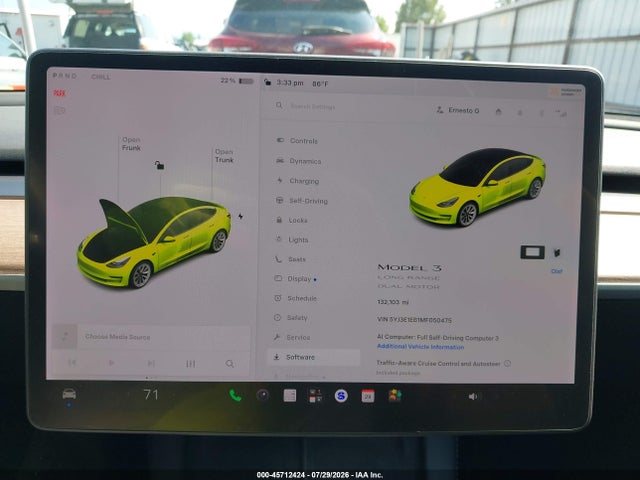 Продажа на аукционе авто 2021 Tesla Model 3 Long Range Dual Motor All-wheel Drive, vin: 5YJ3E1EB1MF050475, номер лота: 45712424