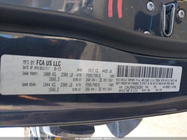 1C4NJPBAXGD503541 Jeep Patriot Sport