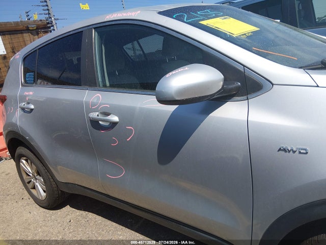 2018 Kia Sportage Lx მანქანა იყიდება აუქციონზე, vin: KNDPMCAC7J7404905, აუქციონის ნომერი: 45712529