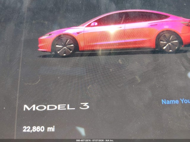 Aukcja sprzedaży 2024 Tesla Model 3 Long Range Dual Motor All-wheel Drive/rear-wheel Drive, vin: 5YJ3E1EA2RF742968, numer aukcji: 45712576