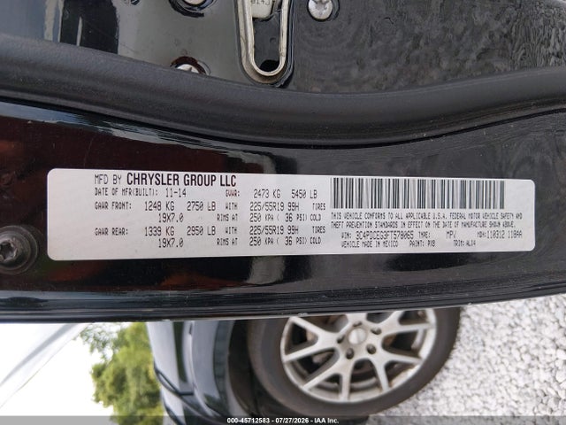 2015 Dodge Journey R/t მანქანა იყიდება აუქციონზე, vin: 3C4PDCEG3FT578065, აუქციონის ნომერი: 45712583