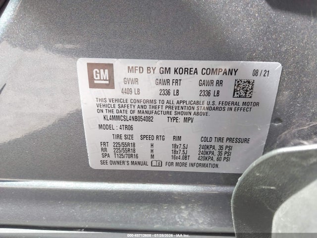 Buick Encore Gx Awd Preferred 2022 KL4MMCSL4NB054082 Image 9