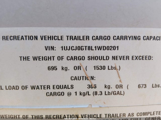 Jayco Other 2020 1UJCJ0BT8L1WD0201 Image 9